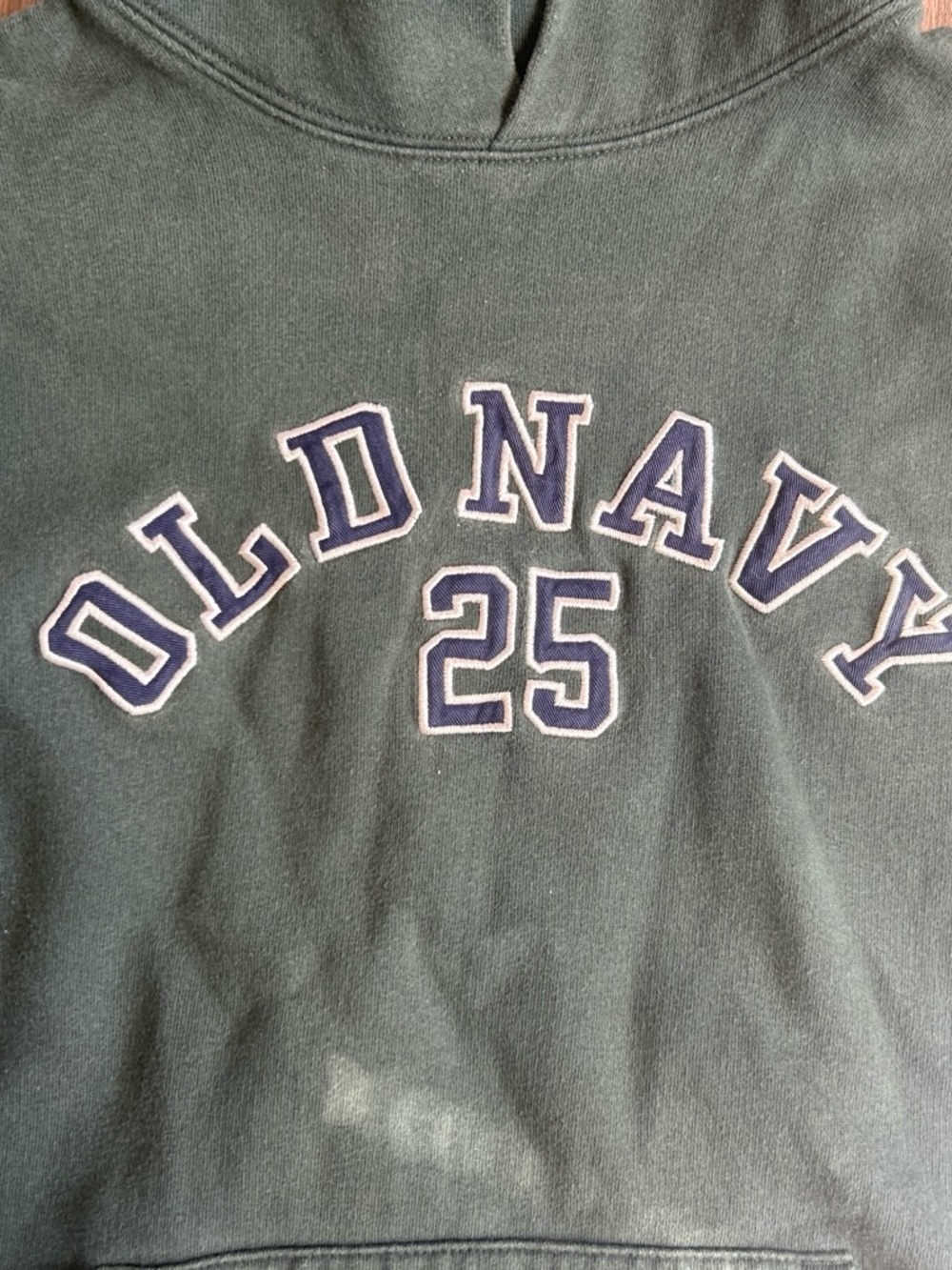 Old Navy Men's Dark Green Hoodie